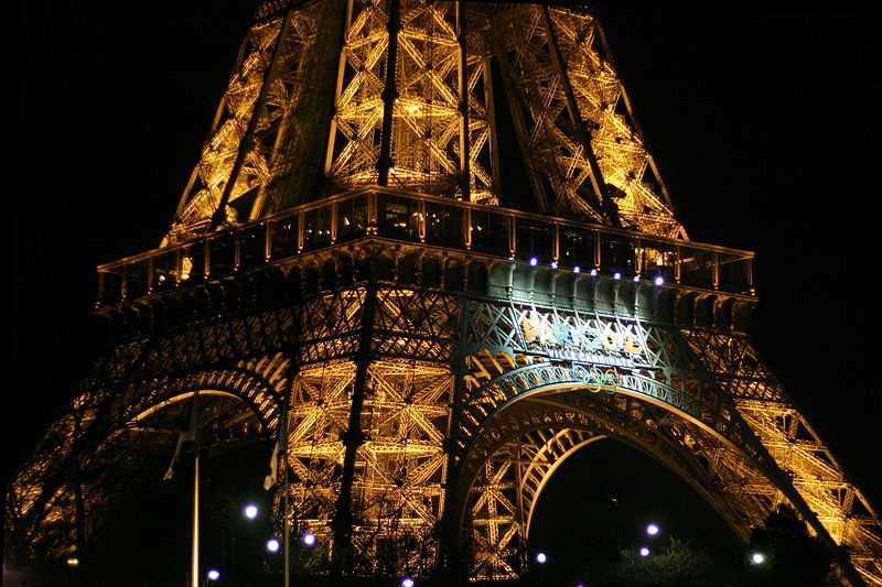 Frankreich/Paris/Nacht/Eiffelturm/2005